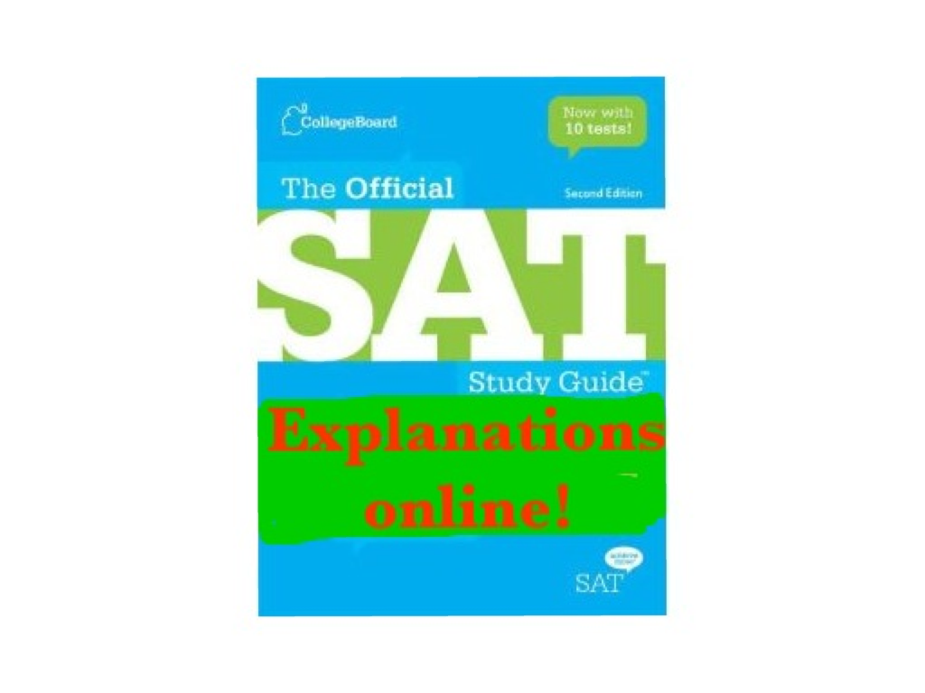 What is the best SAT prep book?