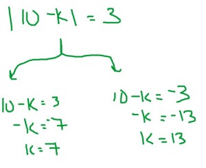 solving an absolute value question