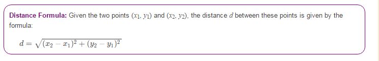 distance formula 2