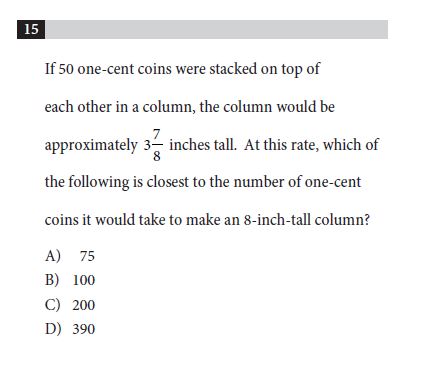 how to use estimating on the SAT