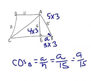 recognize a 3:4:5 triangle