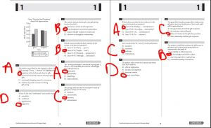 Best way to bubble the SAT: bubble in all the answers on the pages in front of you at once