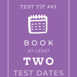 book at least two test dates