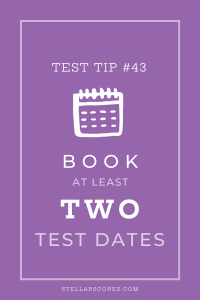 book at least two test dates